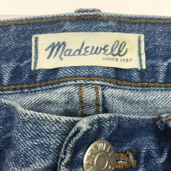 Madewell Womens Boy Jeans Size 27 High-Rise Medium Wash 100% Cotton - Picture 11 of 12